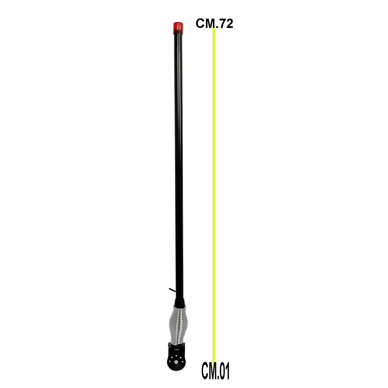 R.J.VON Bike Led Antenna Black 71CM For - All Bike