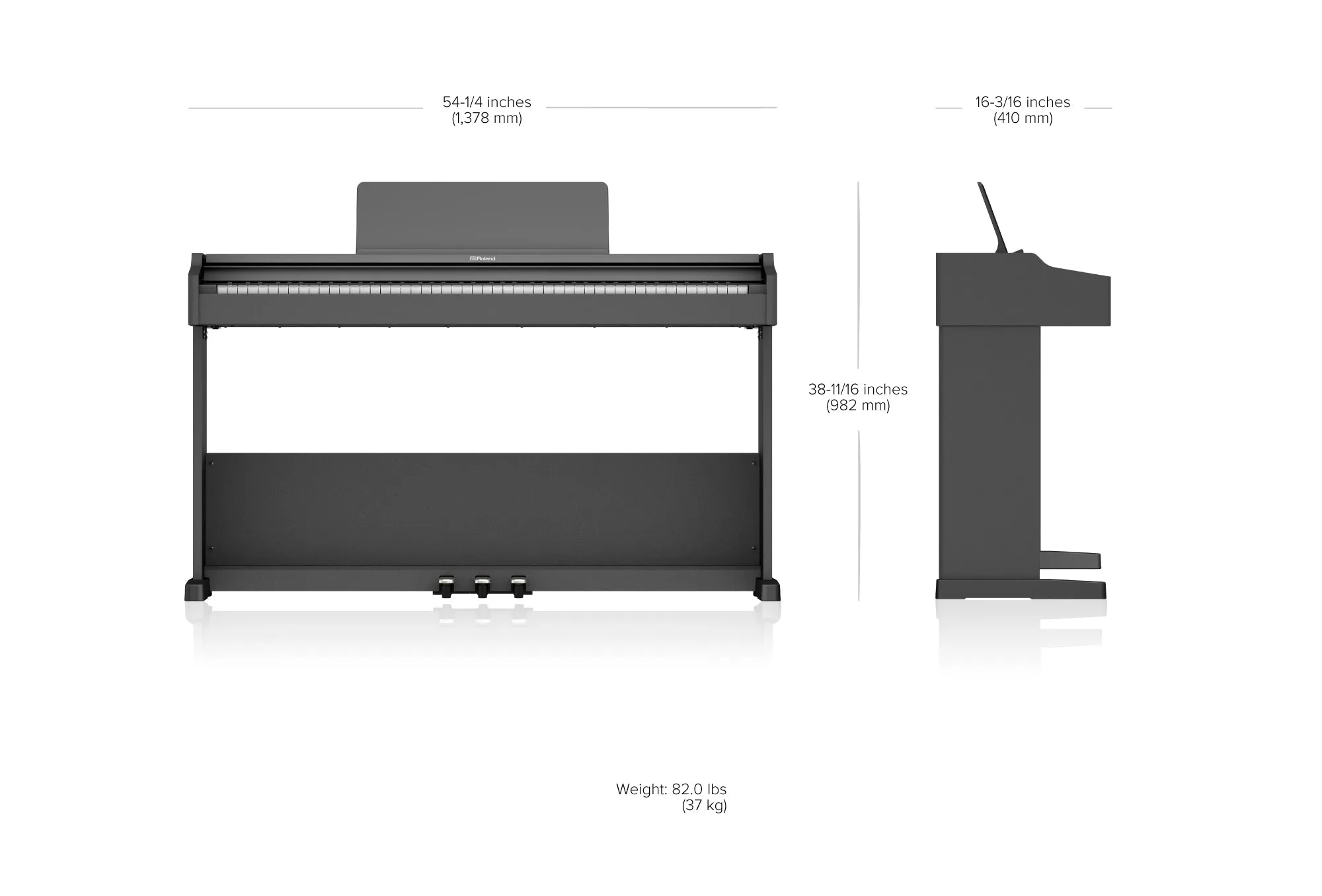 Roland RP107-BK Digital Piano Black