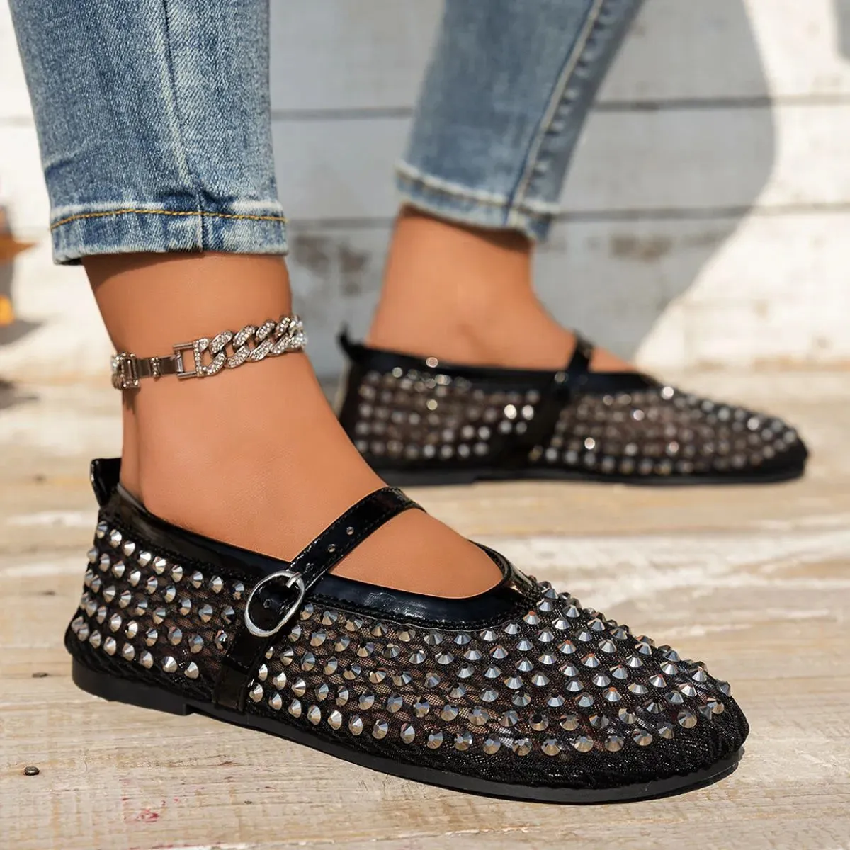 Round Toe Flats Slip-Ons