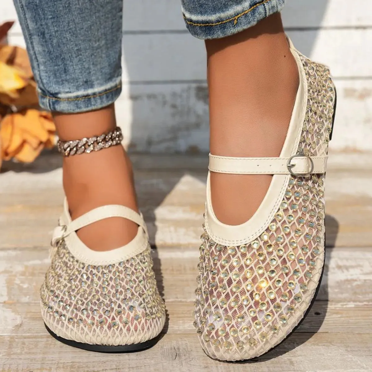 Round Toe Flats Slip-Ons