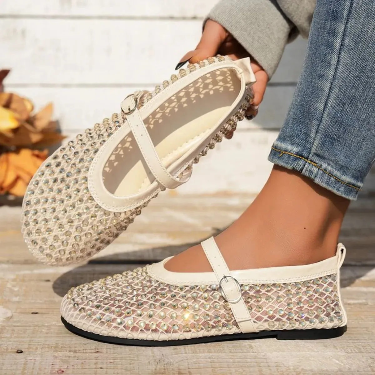 Round Toe Flats Slip-Ons