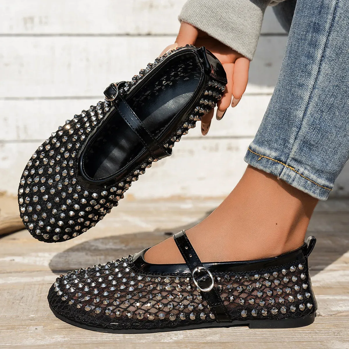 Round Toe Flats Slip-Ons