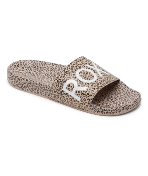 Roxy Slides Slippy Printed Cheetah Print ARJL101011