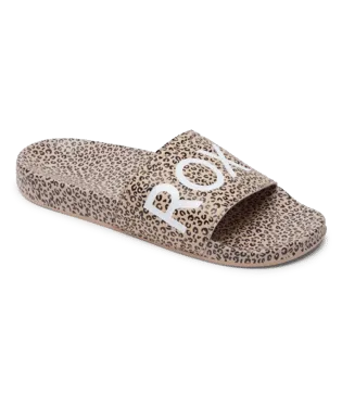 Roxy Slides Slippy Printed Cheetah Print ARJL101011