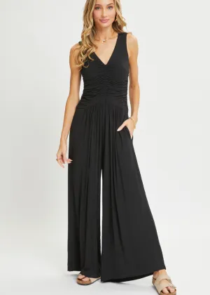 Ruched Diamond Back Jumpsuit