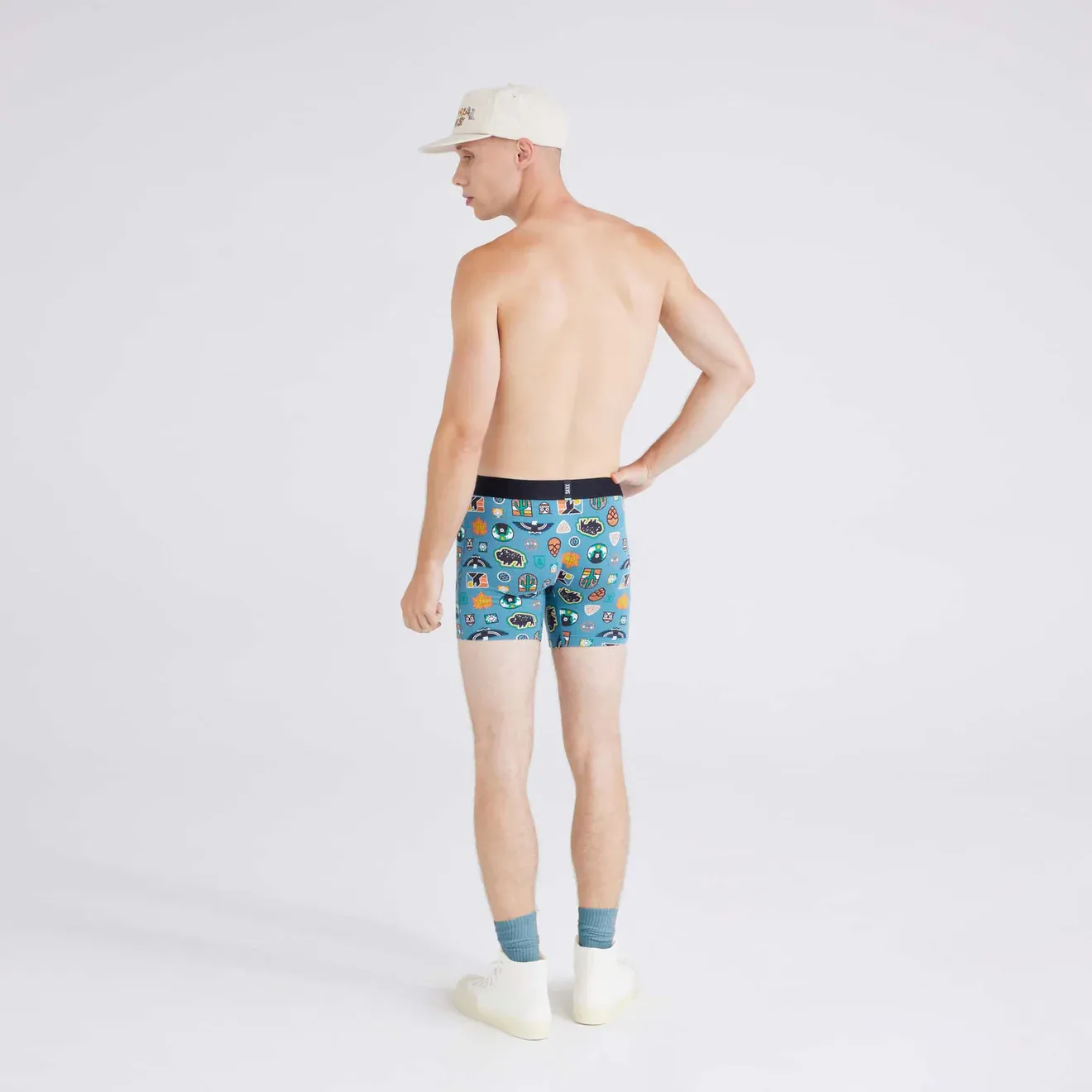 Saxx Droptemp™ Cooling Cotton Underwear - Outside Is In-Hydro Blue