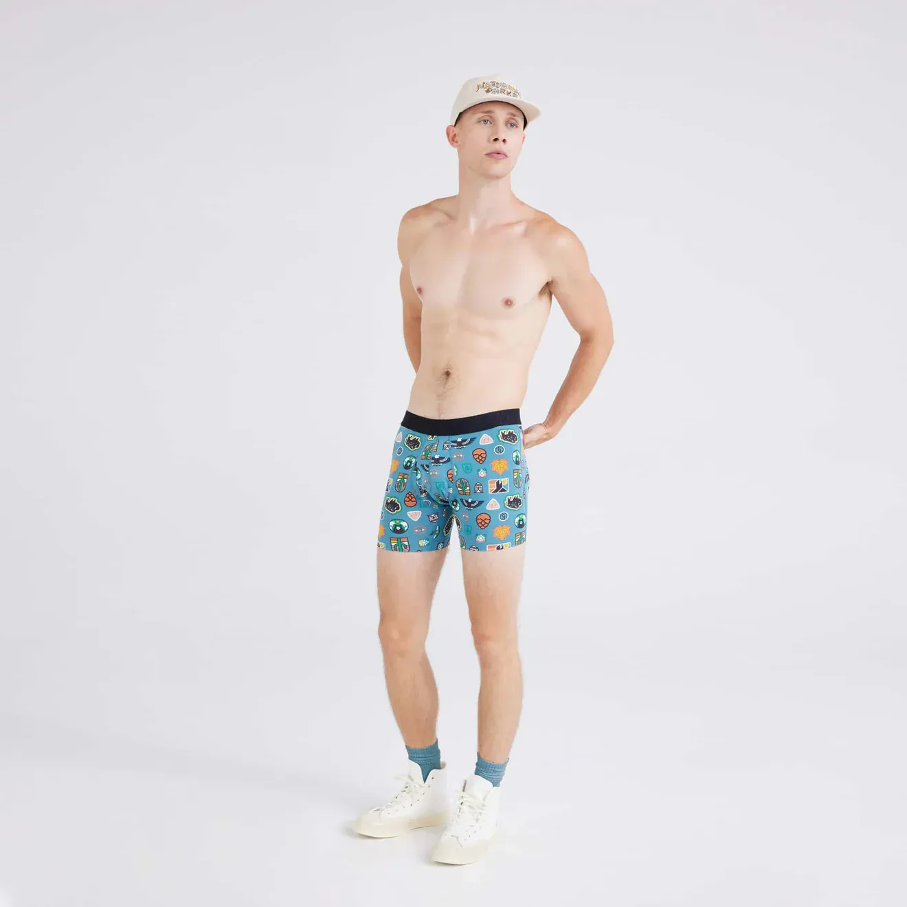 Saxx Droptemp™ Cooling Cotton Underwear - Outside Is In-Hydro Blue