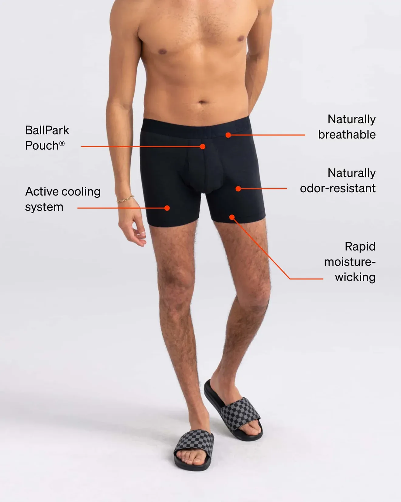 Saxx Droptemp™ Cooling Cotton Underwear - Outside Is In-Hydro Blue