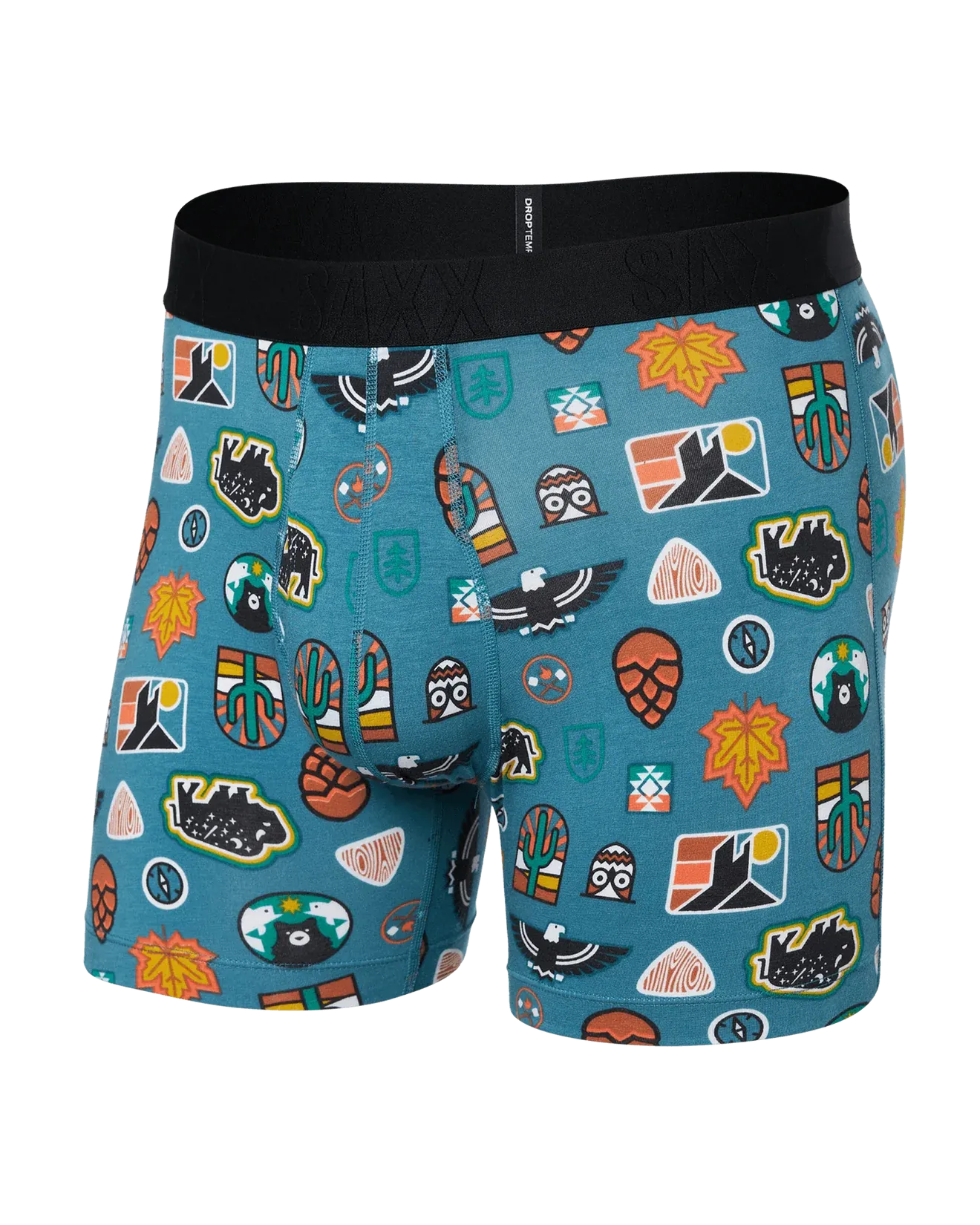Saxx Droptemp™ Cooling Cotton Underwear - Outside Is In-Hydro Blue
