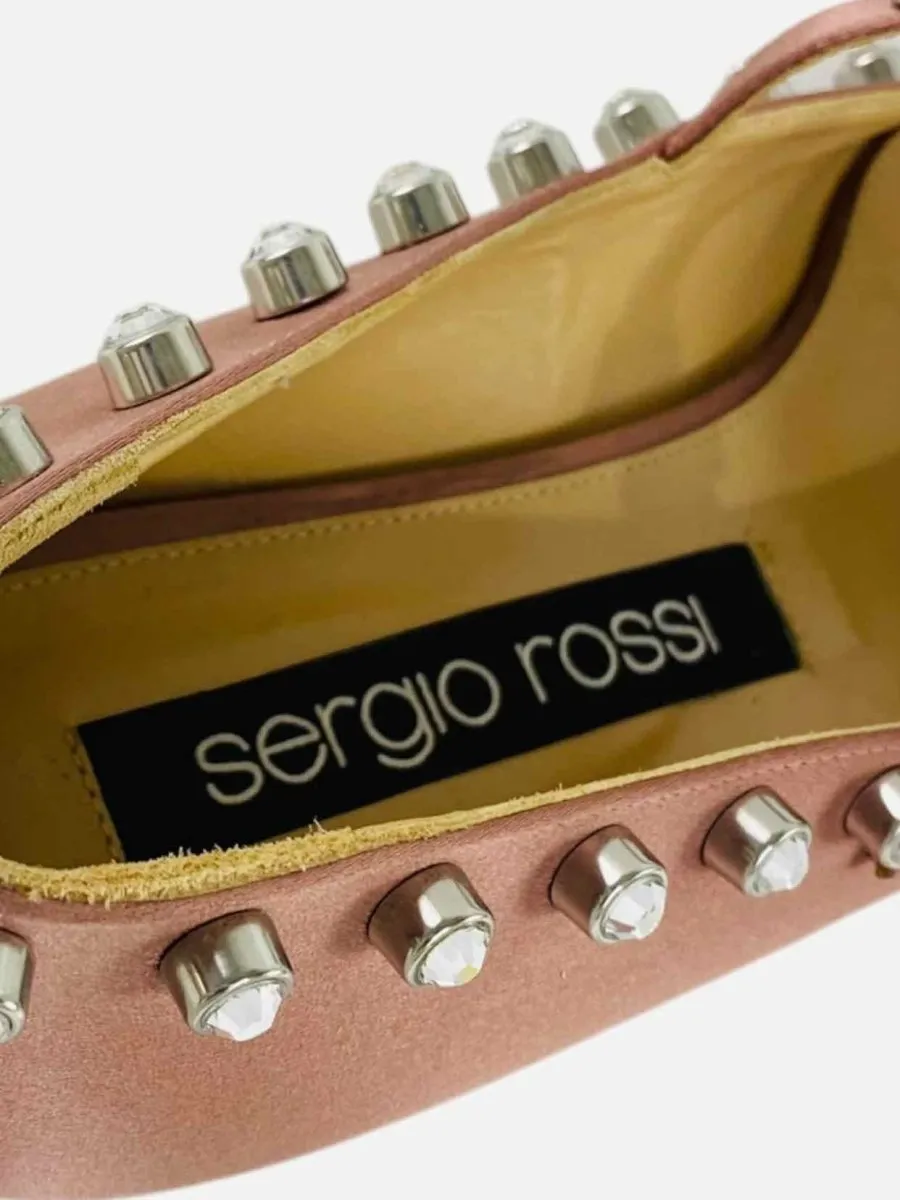 SERGIO ROSSI Seasonless SV Pink Ballet Flats 40
