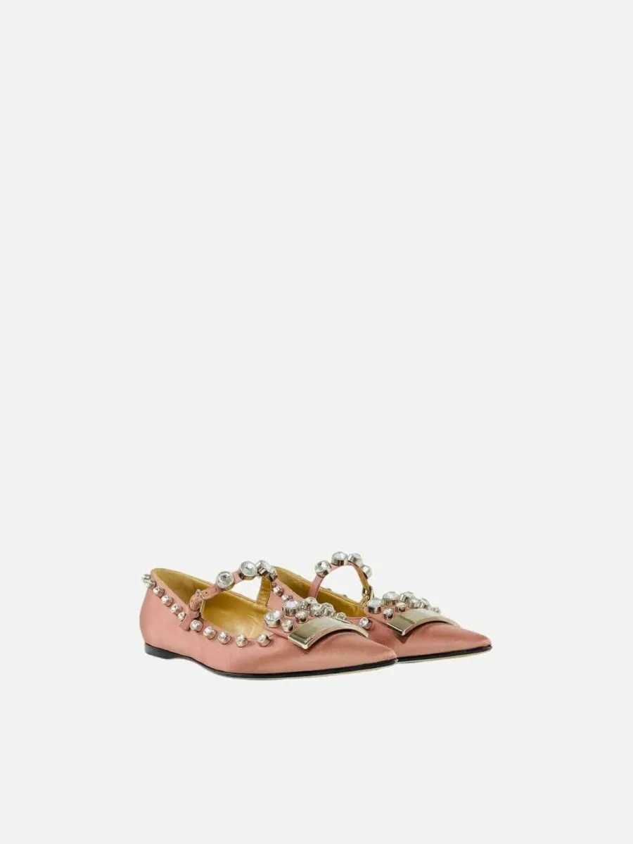 SERGIO ROSSI Seasonless SV Pink Ballet Flats 40