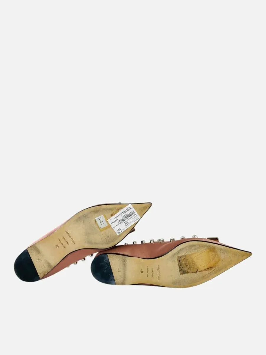 SERGIO ROSSI Seasonless SV Pink Ballet Flats 40
