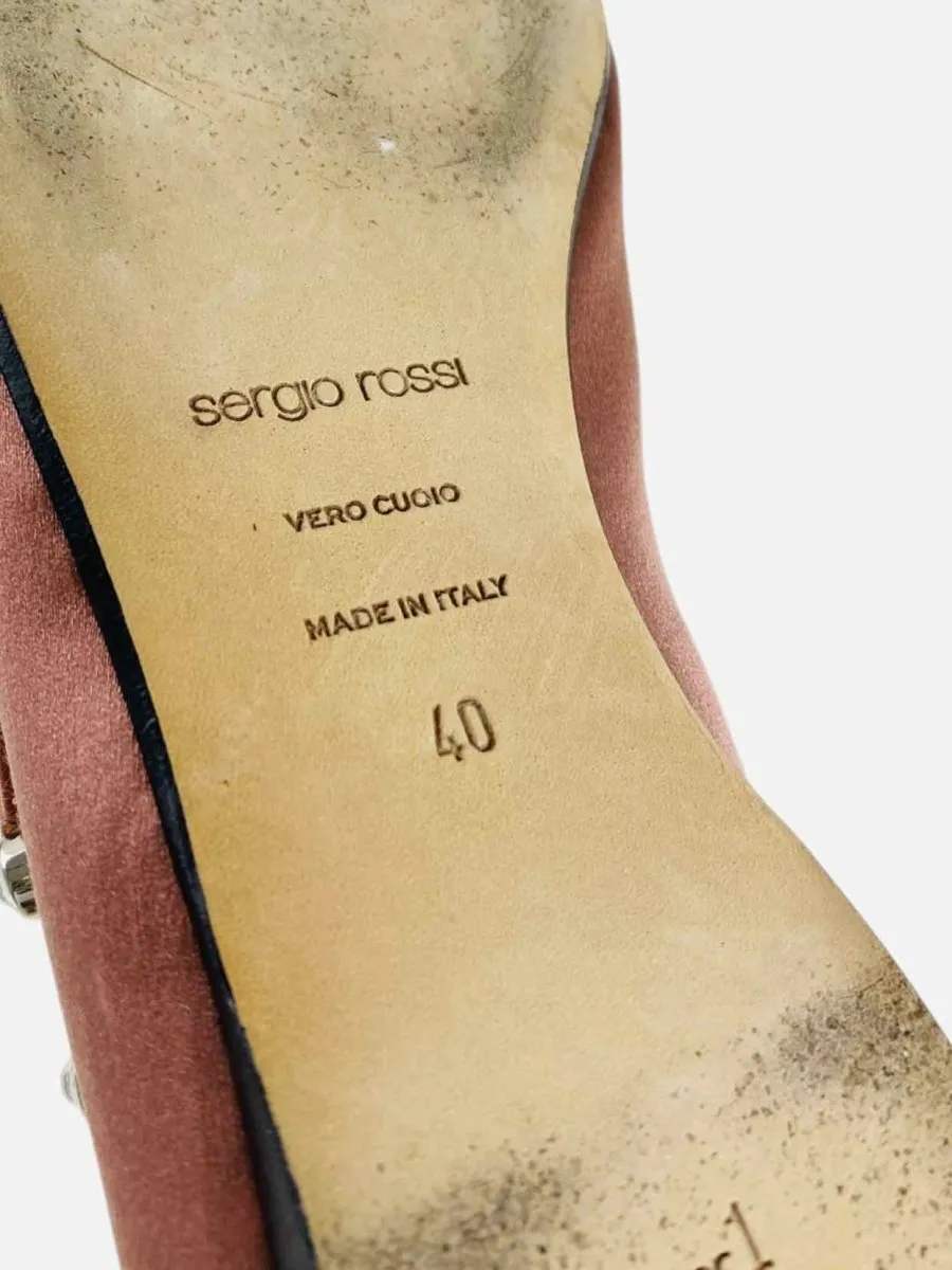 SERGIO ROSSI Seasonless SV Pink Ballet Flats 40