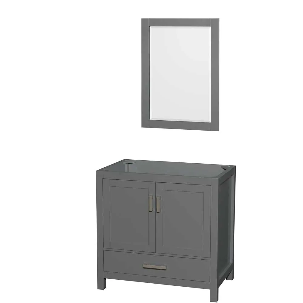 Sheffield 36 Inch Single Bathroom Vanity in Dark Gray