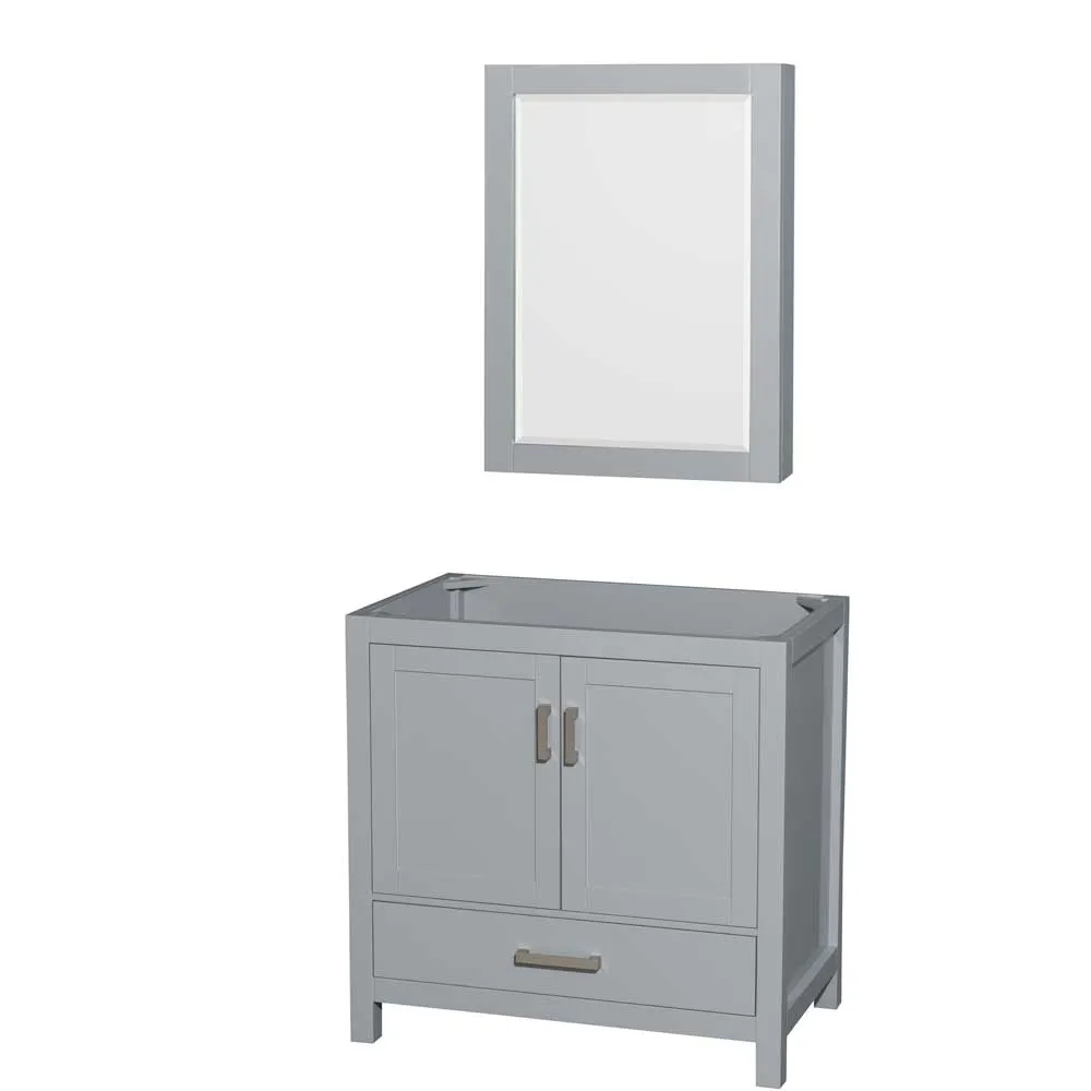 Sheffield 36 Inch Single Bathroom Vanity in Gray