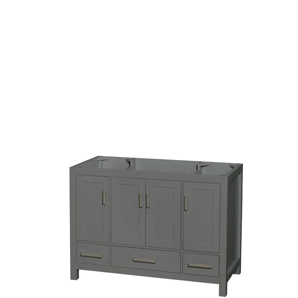 Sheffield 48 Inch Single Bathroom Vanity in Dark Gray