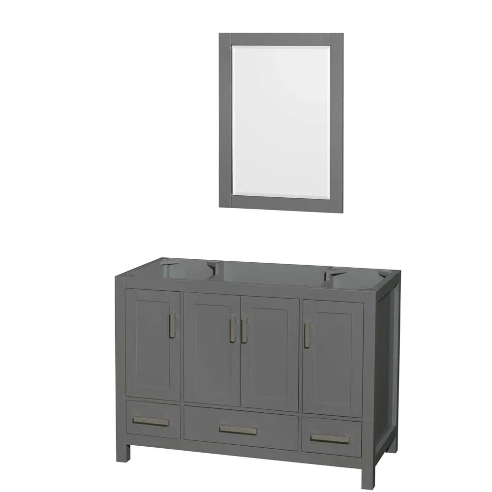 Sheffield 48 Inch Single Bathroom Vanity in Dark Gray