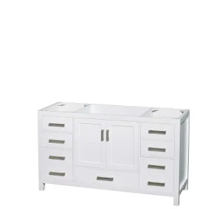 Sheffield 60 Inch Single Bathroom Vanity in White