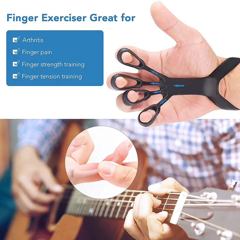 Silicone Hand Grip Device Finger Exercise Hand Strengthener Stretcher Hand Trainer Rehabilitation Training Equipment Muscle Tool