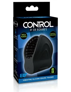 Sir Richard's Control Vibrating Silicone Edger Trainer - Black