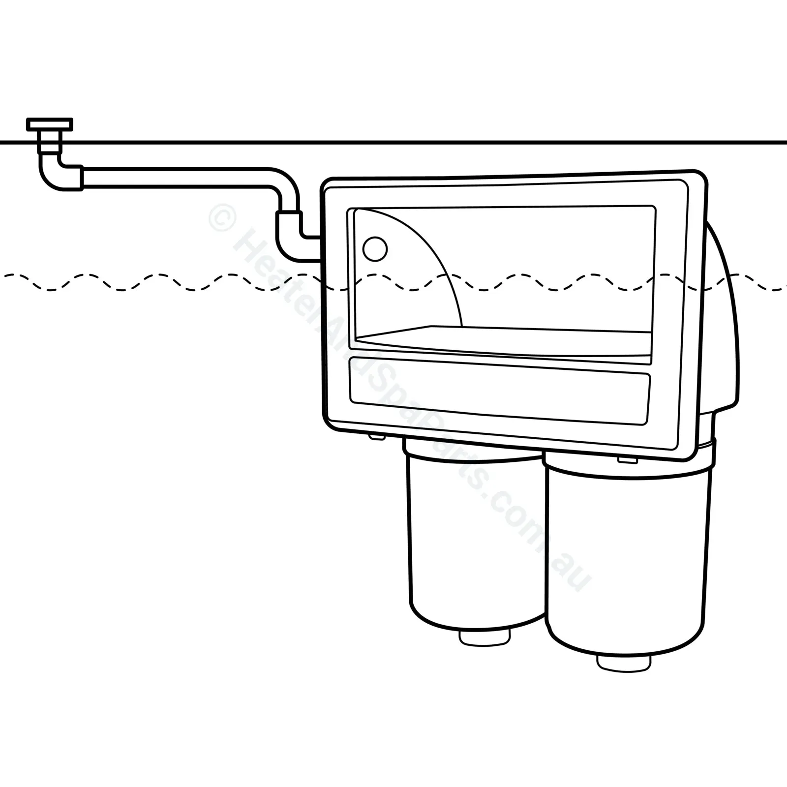 Spa Skimmer Vent Kit - AS1926.3 Compliant