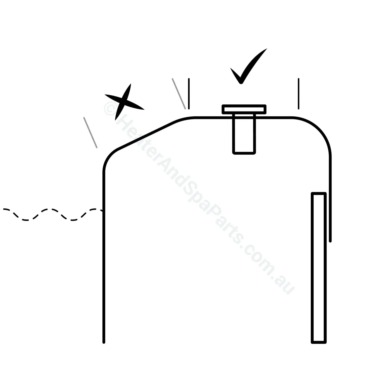 Spa Skimmer Vent Kit - AS1926.3 Compliant