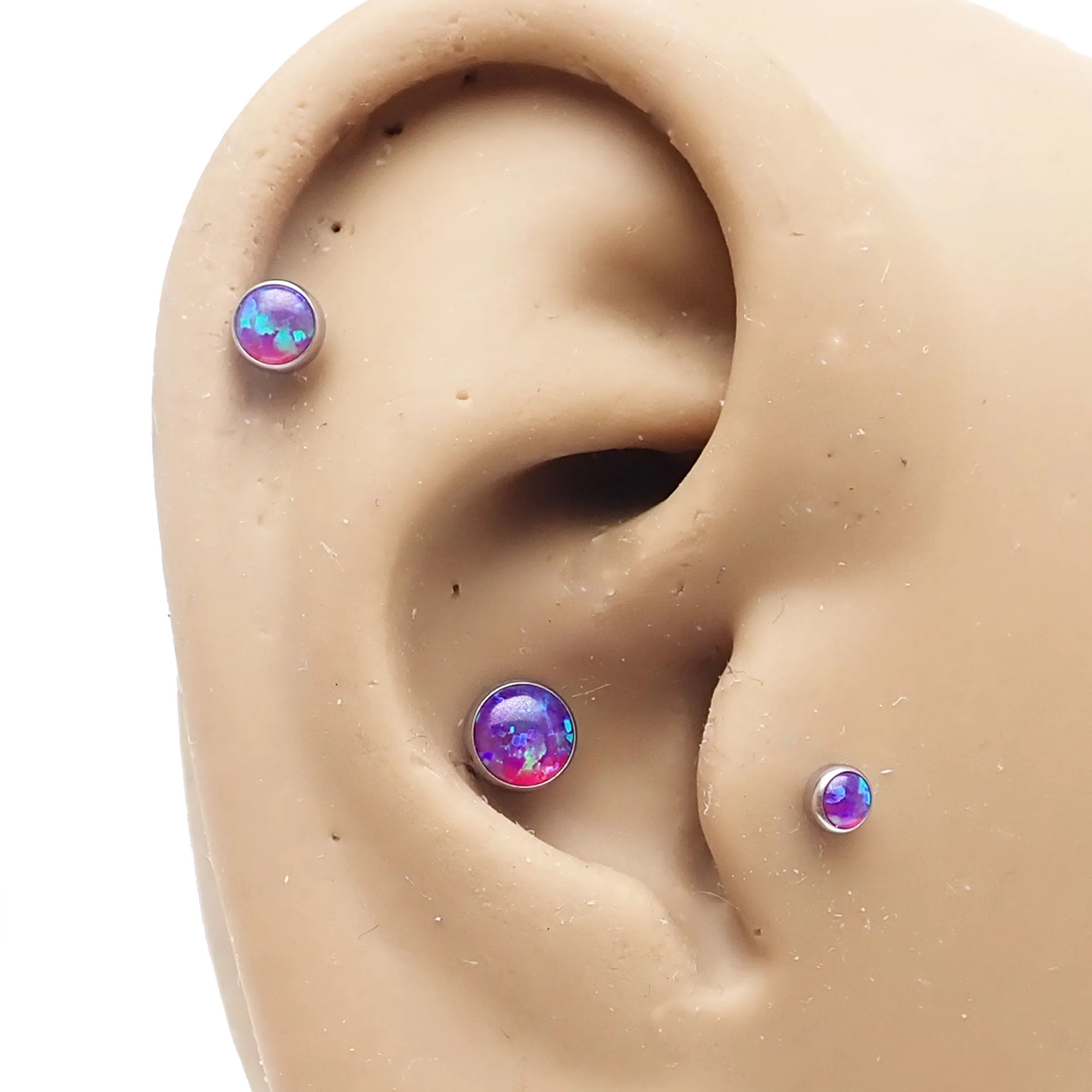 Sun & Ice Opal Titanium flat back