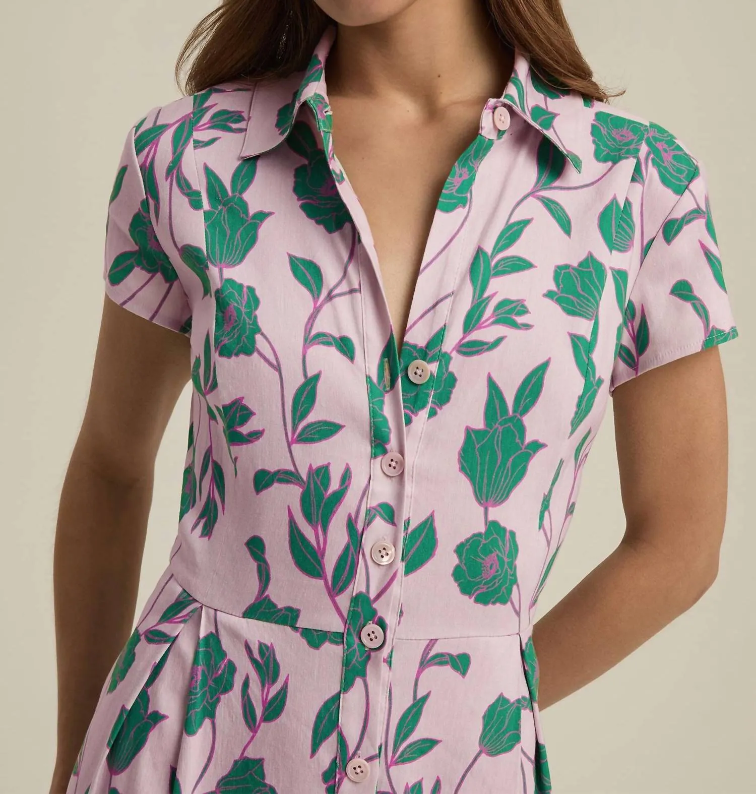 Sunday Best Dress In Wisteria Field Floral