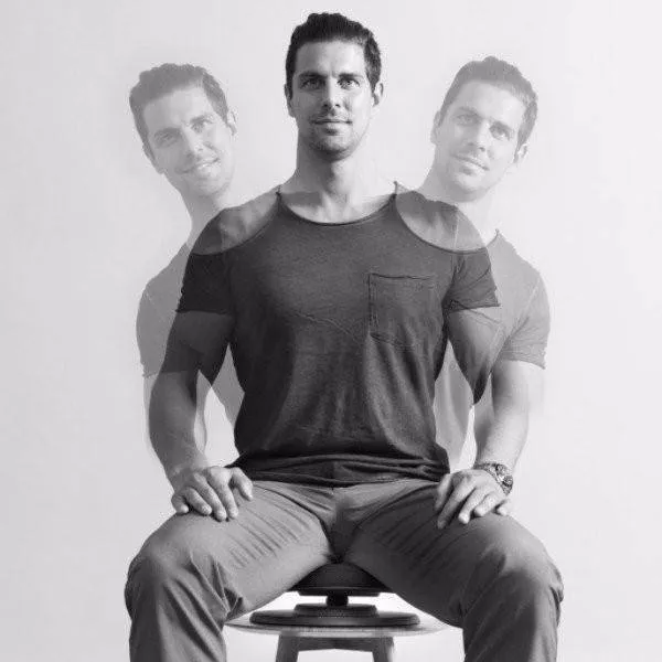 Swedish Posture Seat Used for Any Chair for Balance, Posture, Ab and Core Exercise, Black