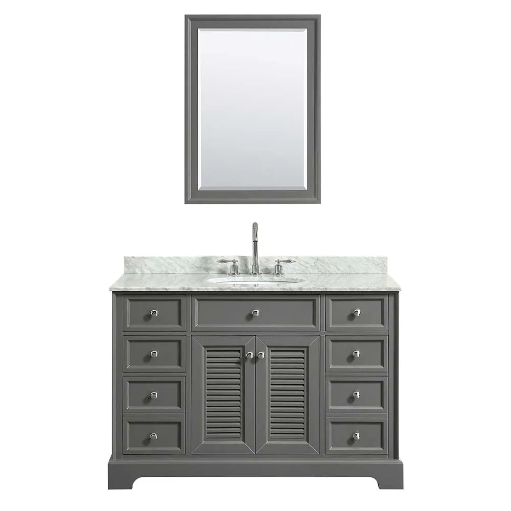 Tamara 48 Inch Single Bathroom Vanity in Dark Gray
