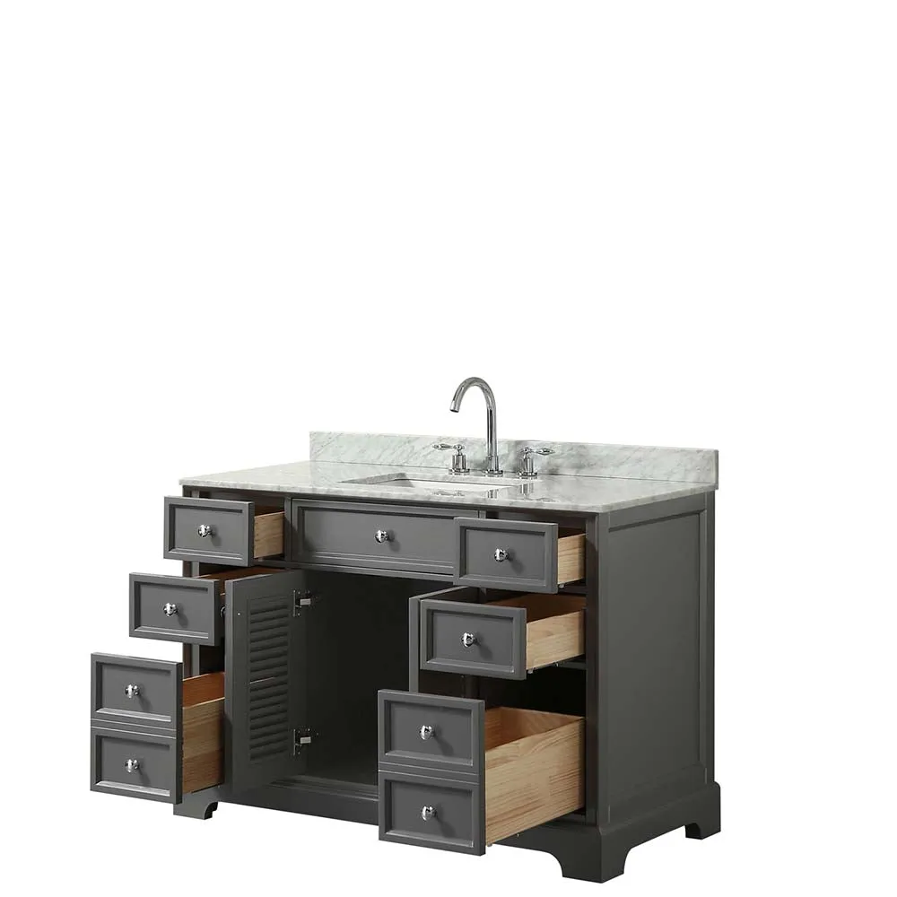 Tamara 48 Inch Single Bathroom Vanity in Dark Gray