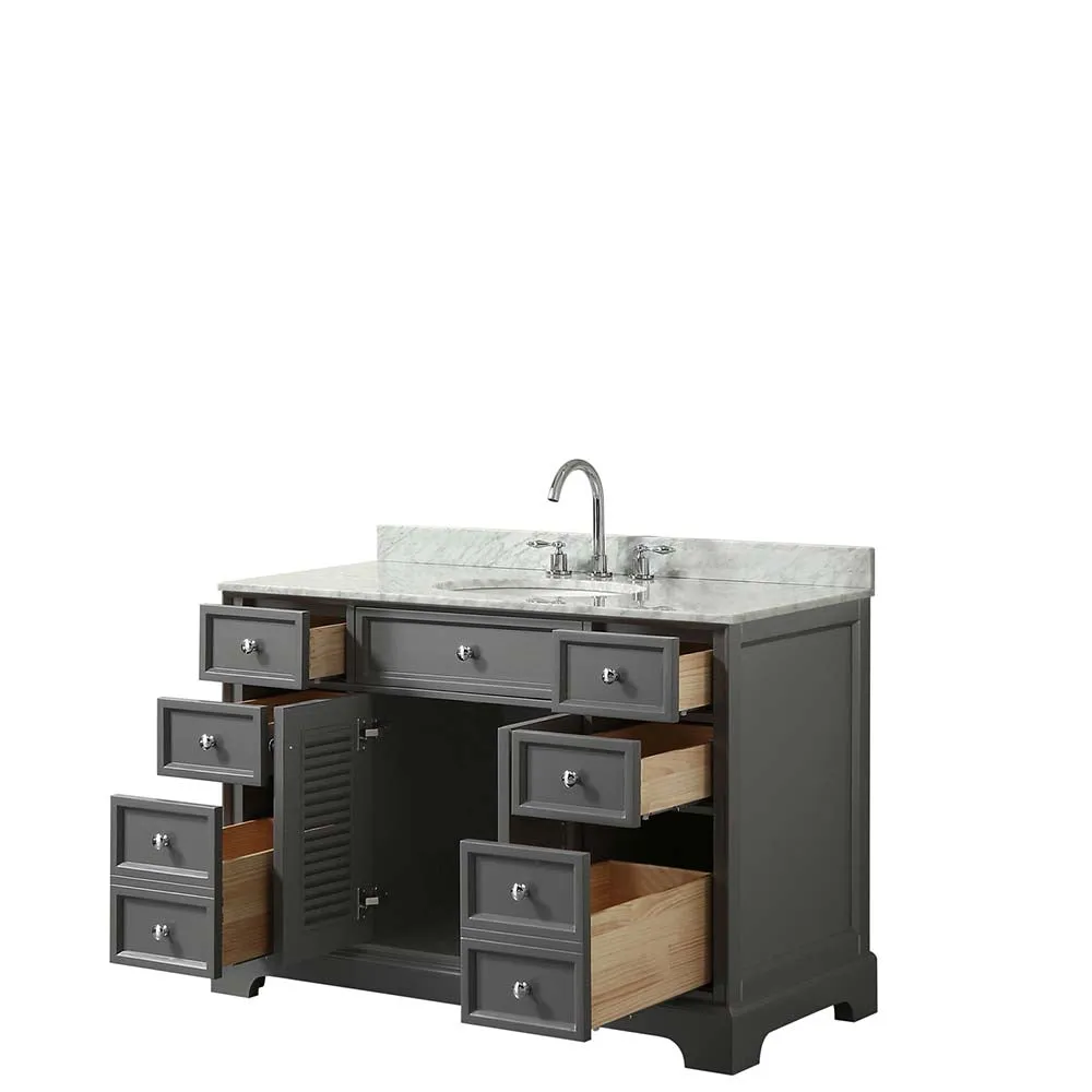 Tamara 48 Inch Single Bathroom Vanity in Dark Gray