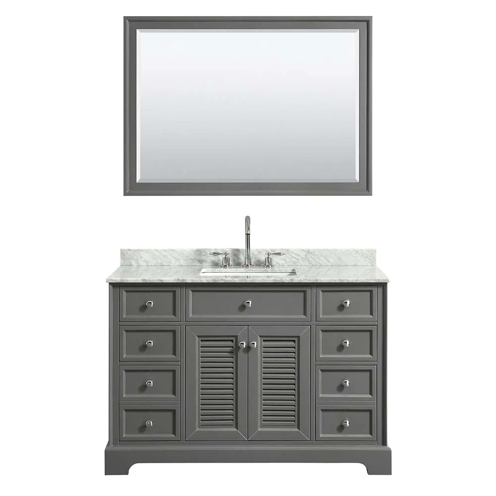 Tamara 48 Inch Single Bathroom Vanity in Dark Gray