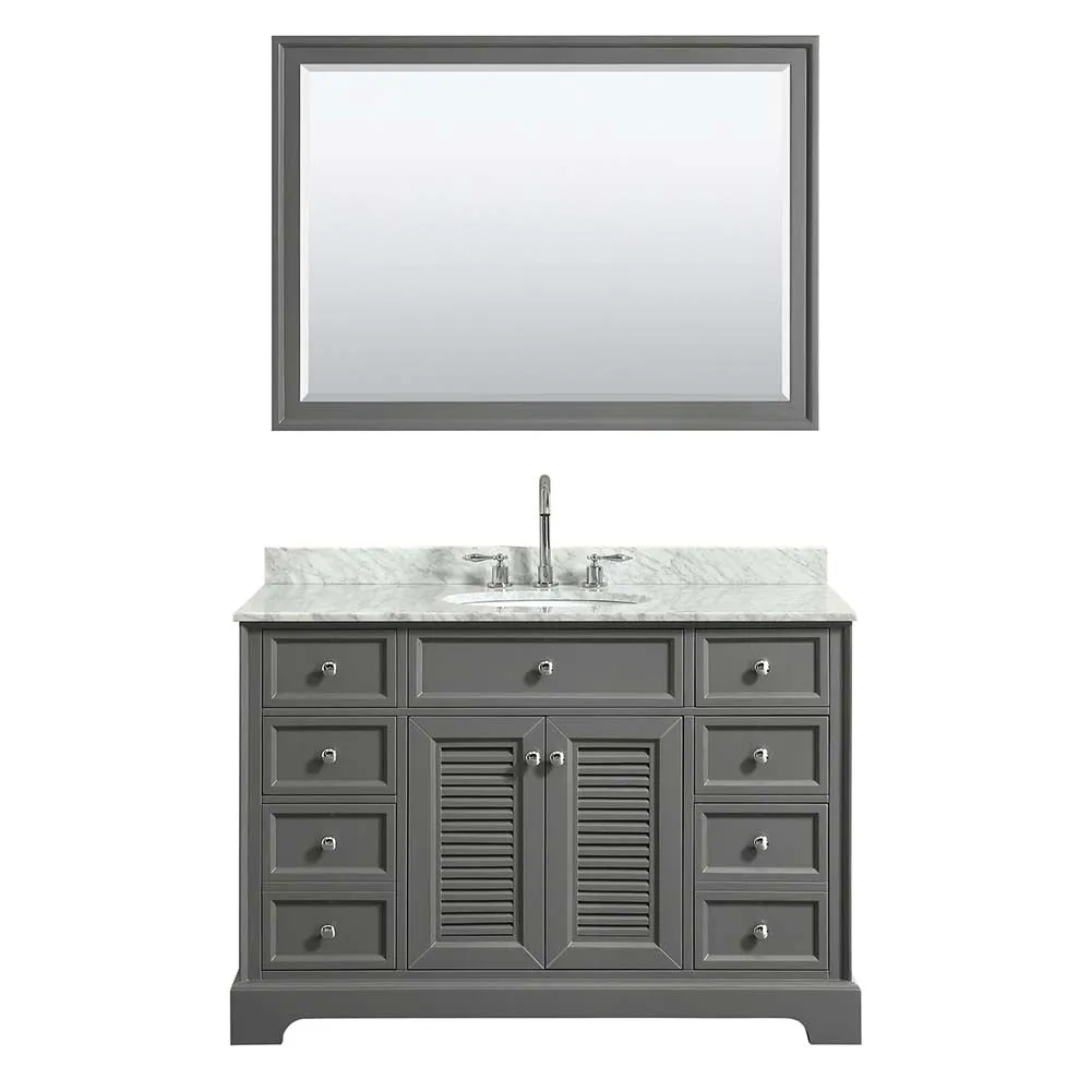 Tamara 48 Inch Single Bathroom Vanity in Dark Gray