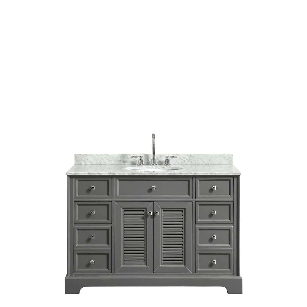 Tamara 48 Inch Single Bathroom Vanity in Dark Gray