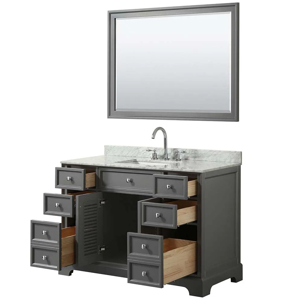 Tamara 48 Inch Single Bathroom Vanity in Dark Gray