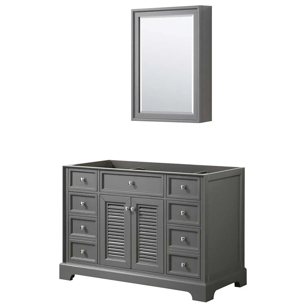 Tamara 48 Inch Single Bathroom Vanity in Dark Gray