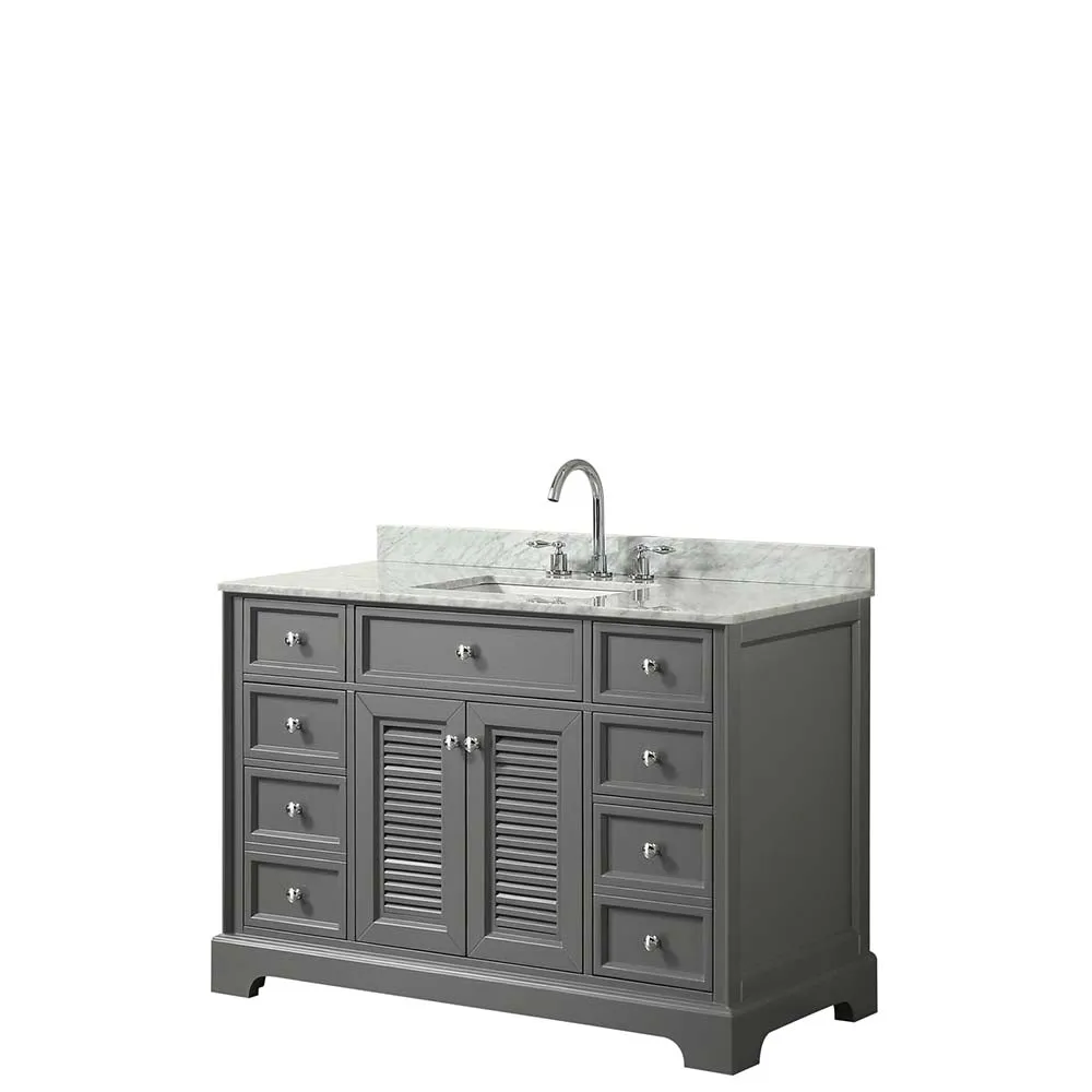 Tamara 48 Inch Single Bathroom Vanity in Dark Gray