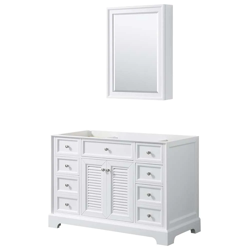 Tamara 48 Inch Single Bathroom Vanity in White