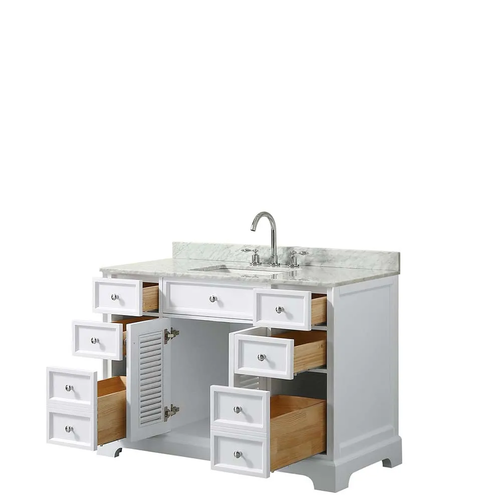 Tamara 48 Inch Single Bathroom Vanity in White