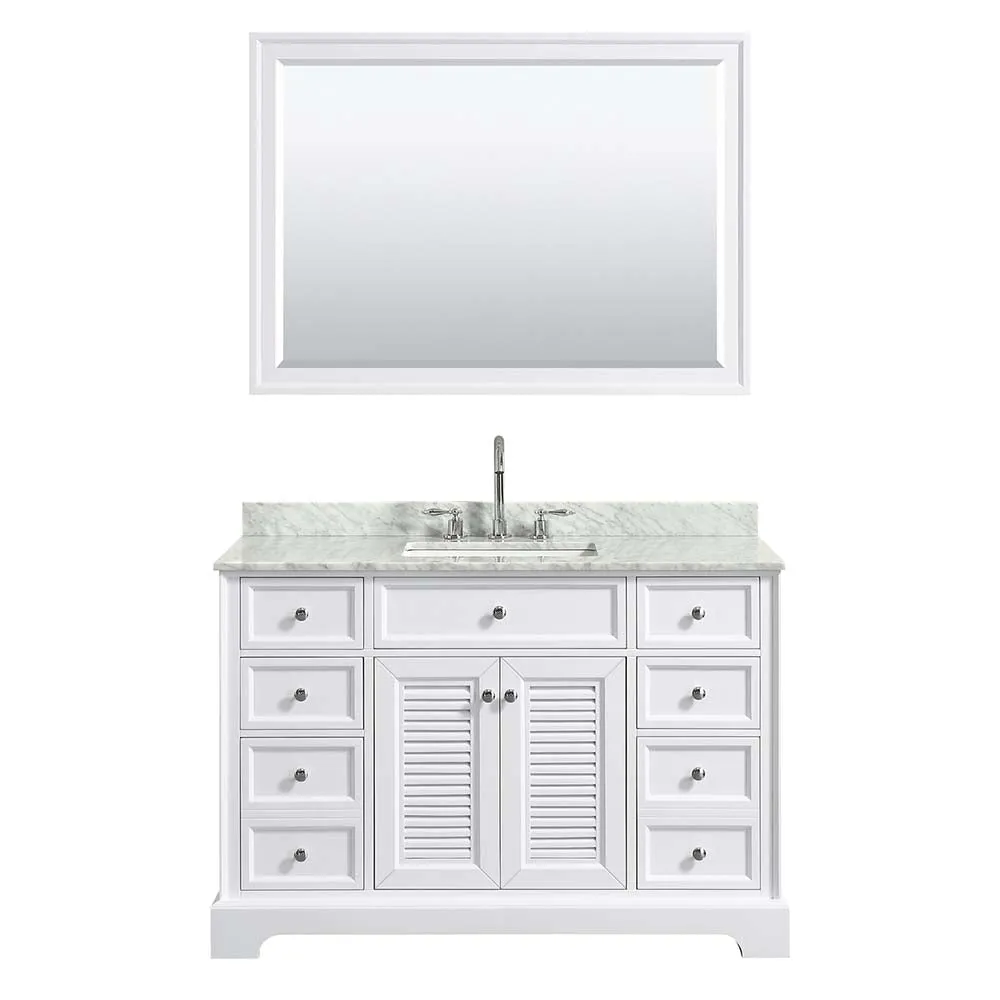 Tamara 48 Inch Single Bathroom Vanity in White