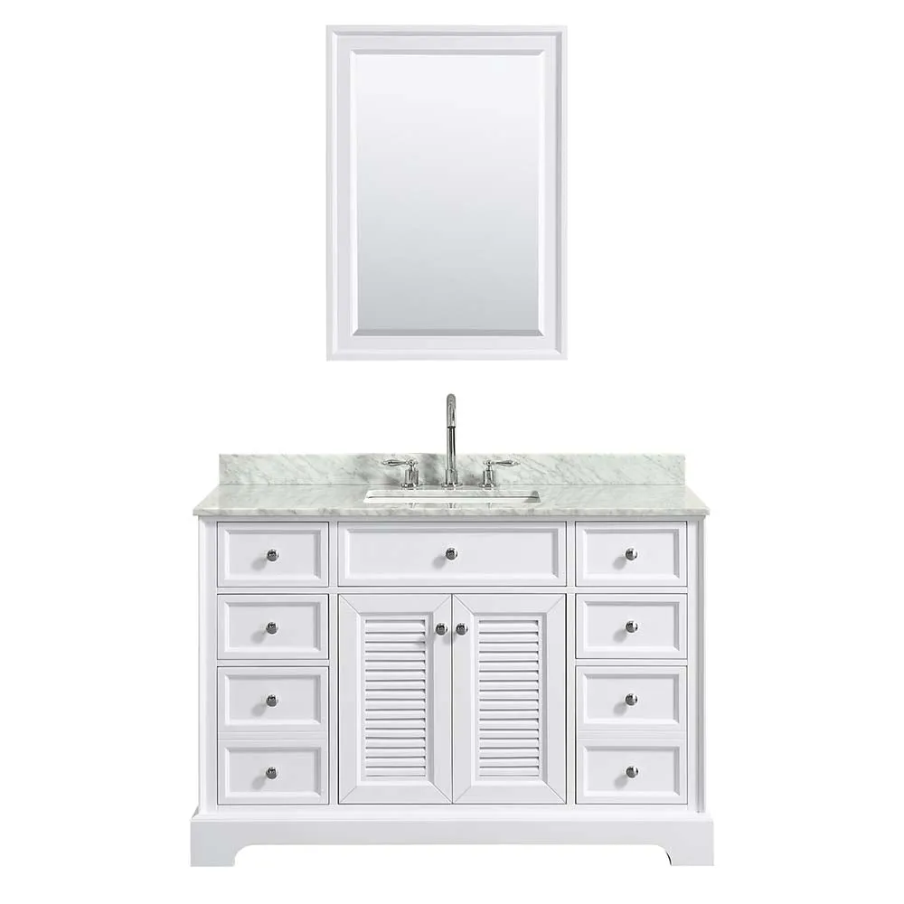 Tamara 48 Inch Single Bathroom Vanity in White