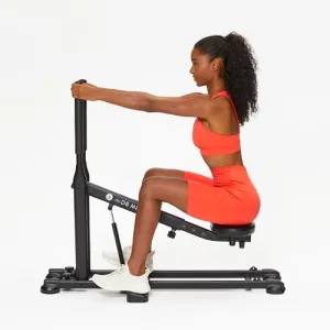 The DB Method Squat Machine, Workout Equipment for Home Gym, Exercise Leg and Glutes, Low Impact Lower Body Fitness Workouts, Training for Total-Body Results, Easy Setup, Foldable for Storage