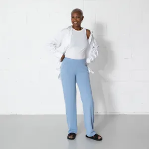 The Willow Straight Pant - Periwinkle
