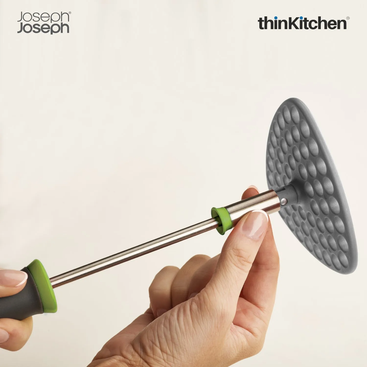 thinKitchen™ Joseph Joseph Delta Folding Masher - Grey