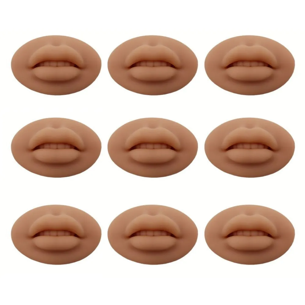 ULTRA REALISTIC Lip Blush Practice Skins - MEDIUM Color 9 Pack