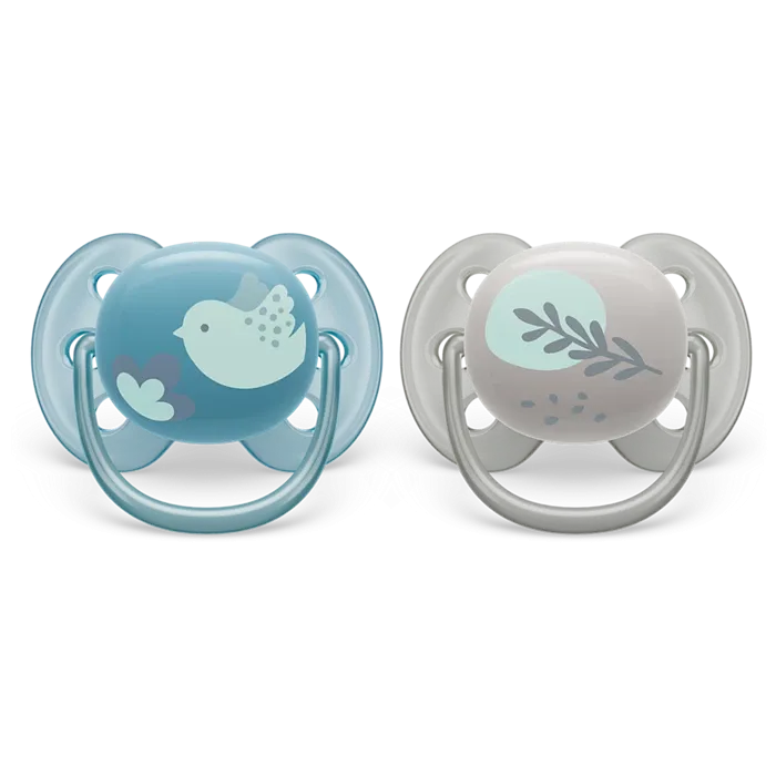 Ultra Soft Soother Pack of 2, 6-18M BOY