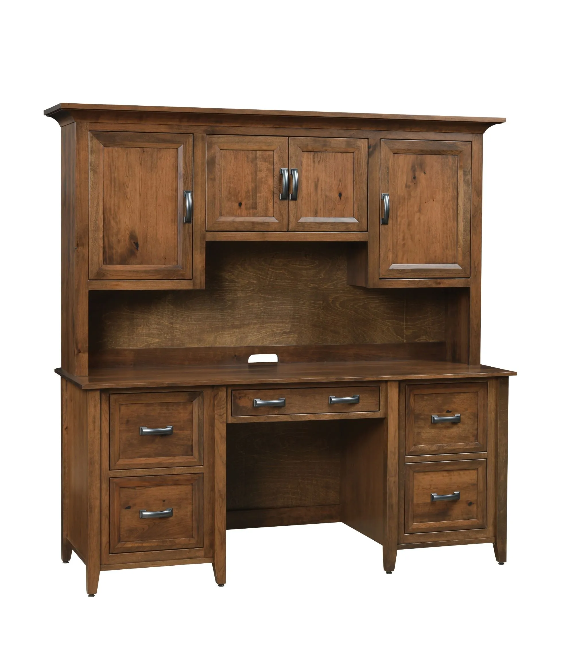 Ventura - Amish Executive Desk with Optional Hutch Topper