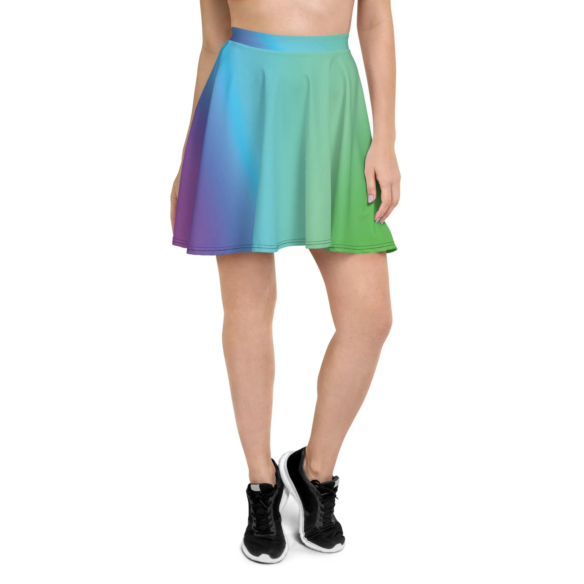 Vibrant Radiant Skater Skirt - Perfect for Festivals & Raves