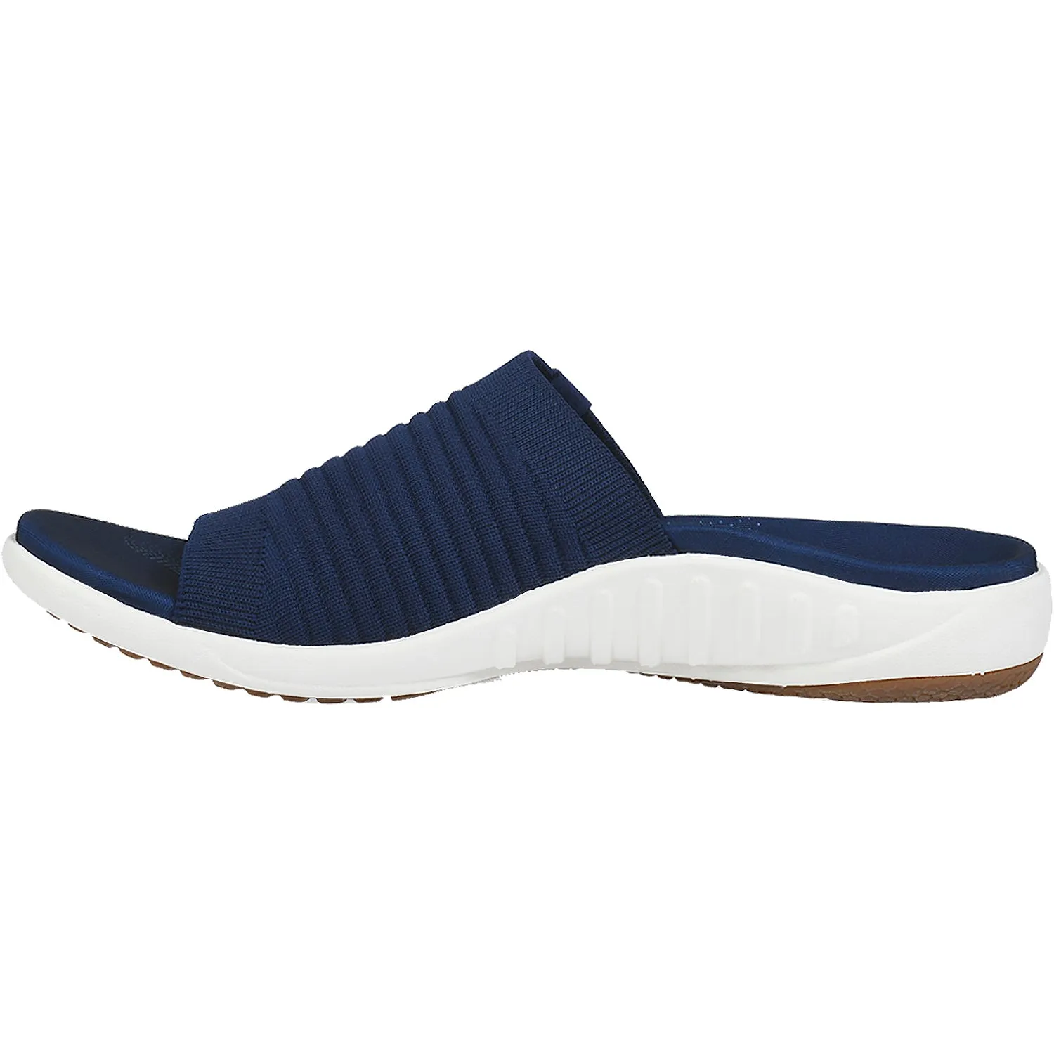 Women's Spenco Astoria Memory Foam Slide Patriot Blue Knit Fabric